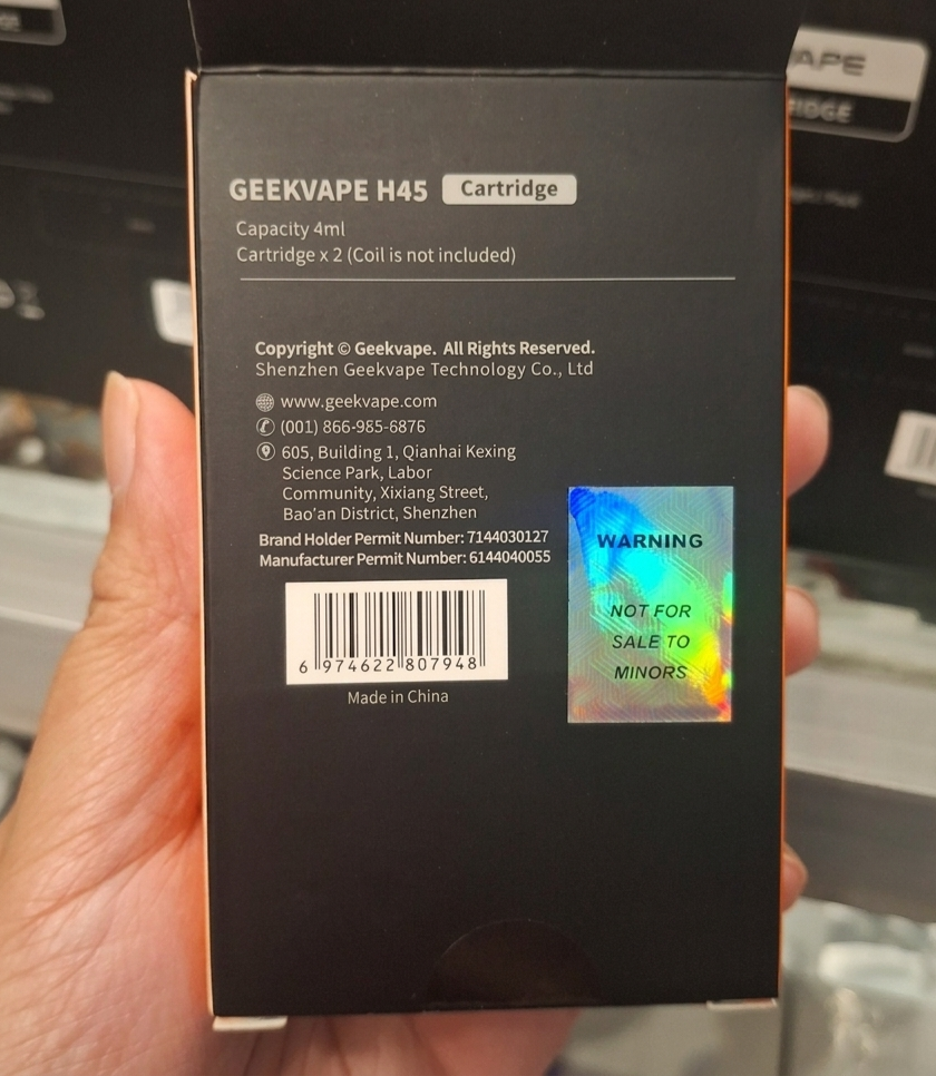 The Geekvape H45 RTE Cartridge (4ml)
